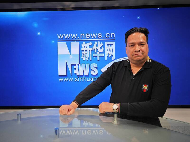 曾任职中国官媒的美国记者托马斯.保肯二世。(图撷自脸书) 曾任职中国官媒的美国记者托马斯.保肯二世。(图撷自脸书)