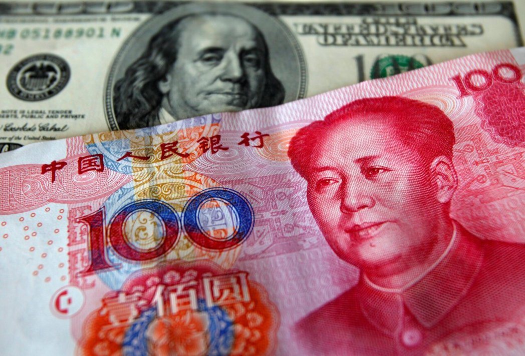 人民币即期汇率上半年升值2.9%。(路透)